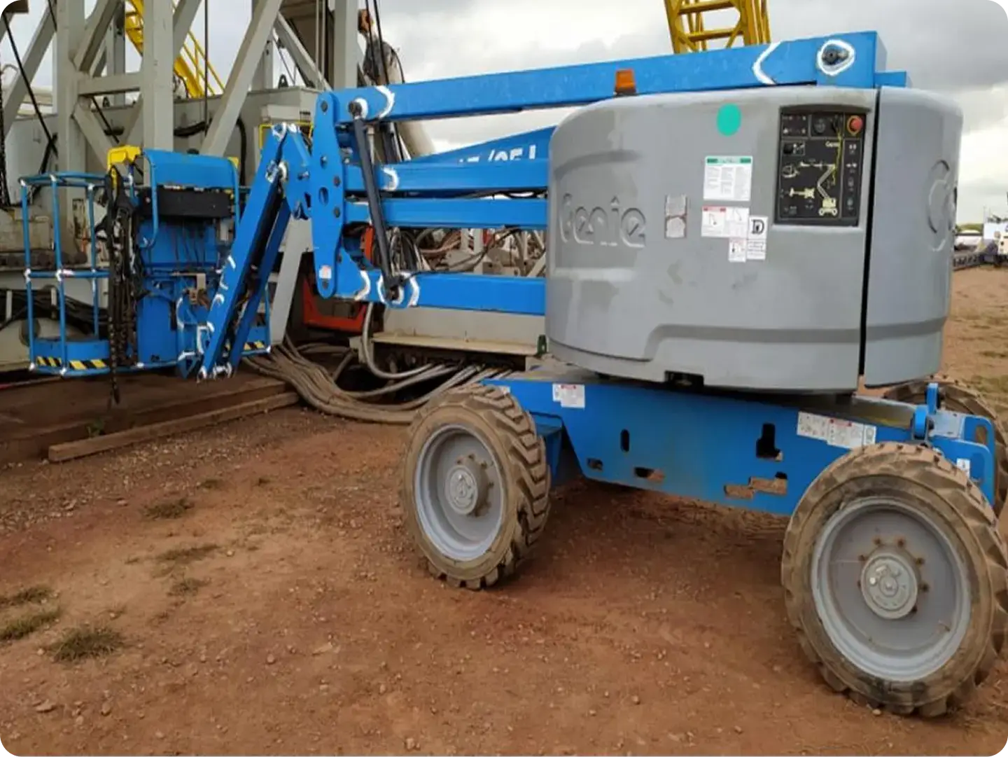 tractor azul